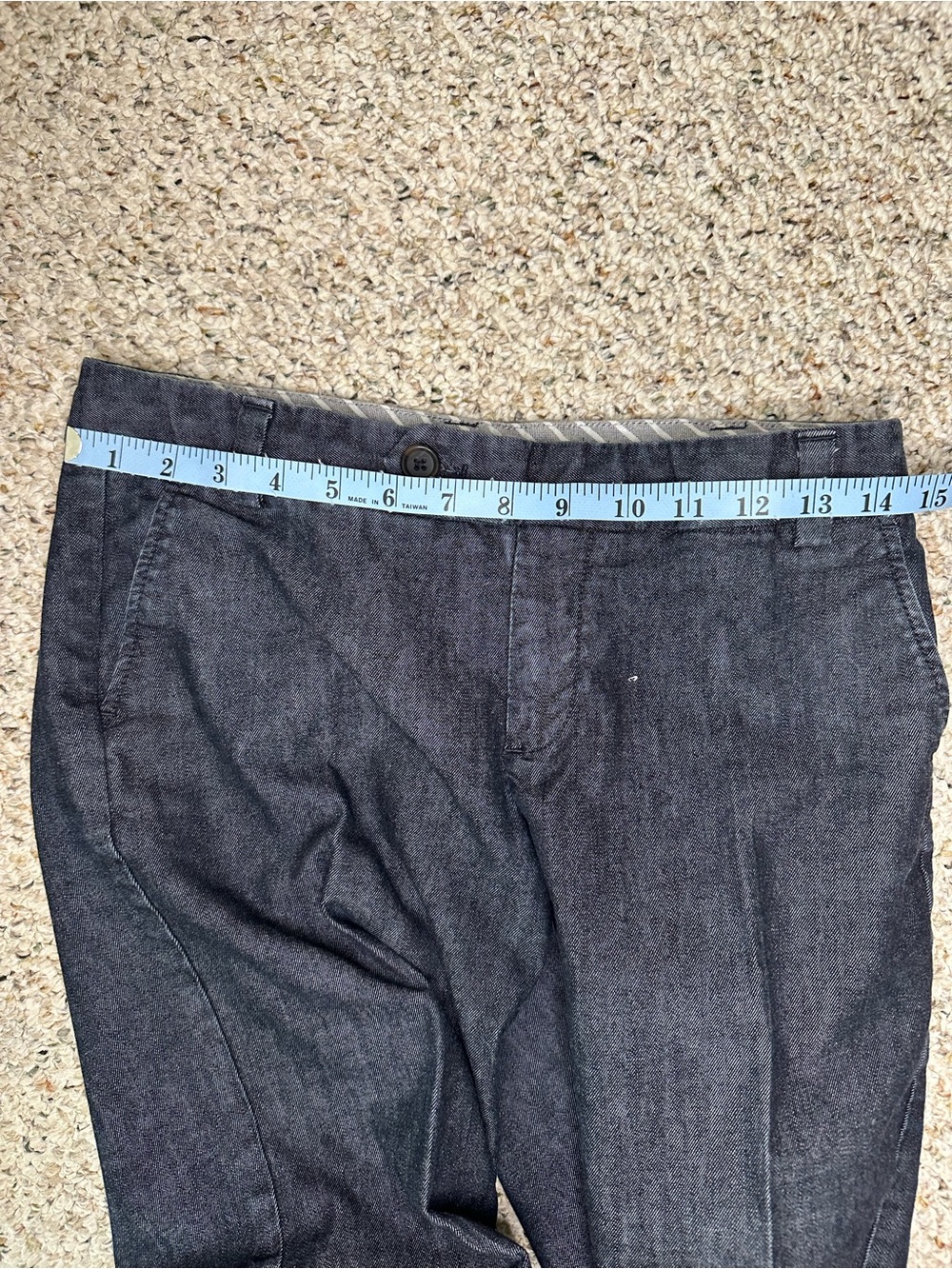 VTG Gap Dark Wash Denim Wide Leg Trouser Jeans With Front Flap Pocket size 2 - Picture 5 of 8